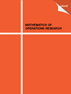 MATHEMATICS OF OPERATIONS RESEARCH封面
